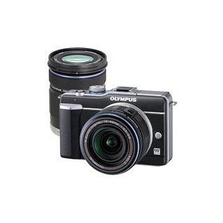 E PL1 PEN Digital Camera Two Lens Outfit (14 42/40 150) (Black)  Point And Shoot Digital Cameras  Camera & Photo