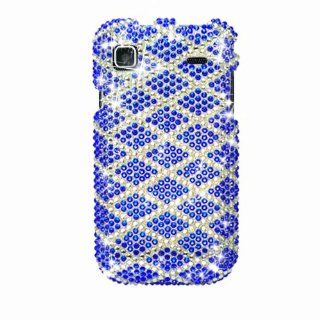 Samsung T959 Vibrant (Galaxy S) Full Diamond Protector Case , Check, Purple and Ccean Blue Cell Phones & Accessories