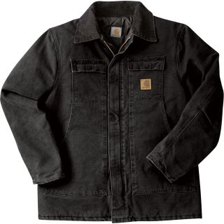 Carhartt Sandstone Traditional Quilt-Lined Coat — Black, 3XL Tall, Model# C26  Jackets