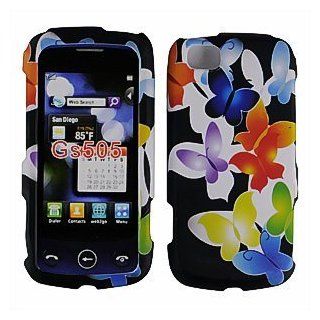 For T mobil Lg Cookie Plus Gs500 Sentio Gs505 Accessory   Color Butterfly Design Hard Case Proctor Cover Cell Phones & Accessories