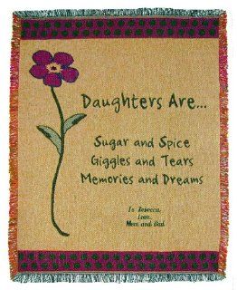 Personalized Daughter Throw   Throw Blankets