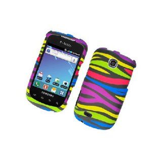Samsung Dart T499 SGH T499 Black Rainbow Zebra Stripe Cover Case Cell Phones & Accessories