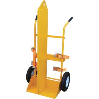 Vestil Welding Cylinder Torch Cart — 500-Lb. Capacity, 33 1/4 in. W x 23 1/16 in. L x 66 1/2 in. H, Model# CYL-EH-FP  Gas Cylinders   Caddies