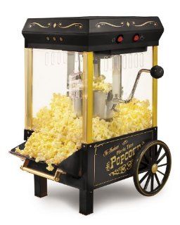 Nostalgia Electrics KPM 508BLK Vintage Collection Kettle Popcorn Maker, Black Kitchen & Dining