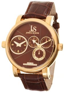 Joshua & Sons JS 31 02  Watches,Mens Brown Dial Brown Leather, Casual Joshua & Sons Quartz Watches