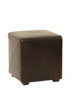 Murry Leather Triangle Ottoman by Mitchell Gold+Bob Williams