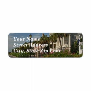 Rainbow Row Charleston, SC Custom Return Address Label