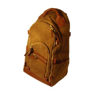 Mulholland Brothers Waxed Canvas Oval Zippered Backpack