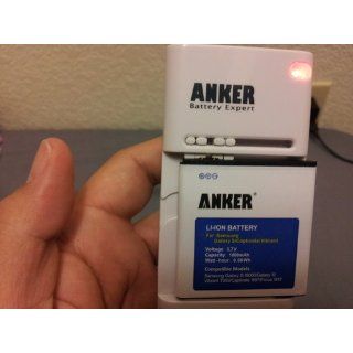Anker 2 x 1800mAh Li ion Replacement Batteries for Samsung Galaxy S2 Epic 4G Touch SPH D710(Sprint), Samsung Galaxy S 4G SGH T959v (Not For Galaxy S4), Galaxy S I9000, Galaxy S2 SCH R760(U.S. Cellular), fits EB575152VA, with Anker Travel Charger Cell Ph