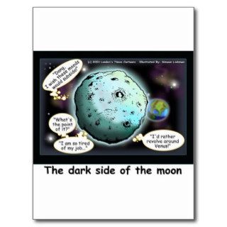 Dark Side Of The Moon Funny Cartoon Gifts Postcards
