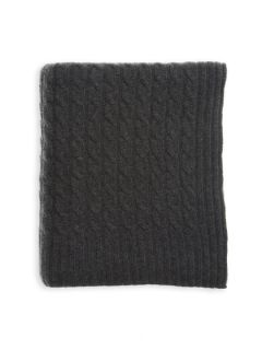 Classic Cable Cashmere Throw by Sofia Cashmere