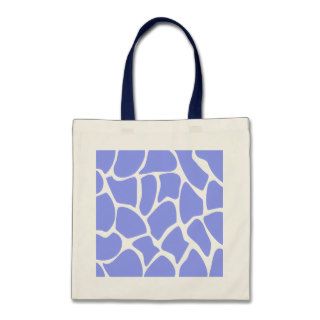 Giraffe Print Pattern in Sky Blue. Bag