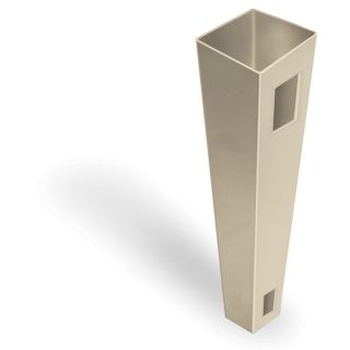 Gatehouse Emblem Sand Vinyl Fence End Post (Common 84 in; Actual 84 in)