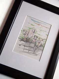 personalised pet illustration by homemade house