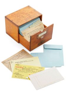 Long Overdue Notecard Set  Mod Retro Vintage Desk Accessories