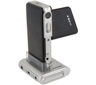 Ultra Compact 8x Camcorder w/Still Camera MP4& Player, & 2 Diag. LCD —