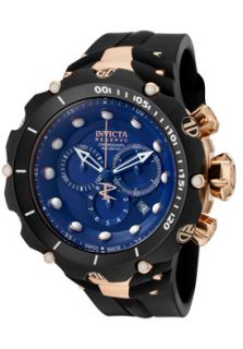 Invicta 1525  Watches,Mens Venom II/Reserve Chronograph Blue Dial Black Polyurethane, Chronograph Invicta Quartz Watches