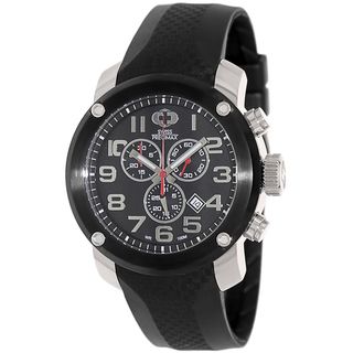Swiss Precimax Men's Marauder Pro Sport SP13003 Black Rubber Black Dial Swiss Chronograph Watch Swiss Precimax Men's More Brands Watches