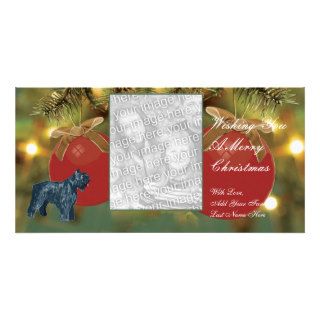 Bouvier des Flandres ~ Merry Christmas Photo Greeting Card