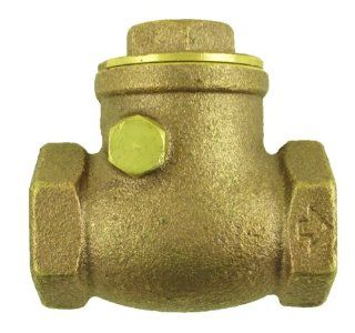 Aviditi 11504 6AVI Brass Swing Check Valve with Threaded Ends, 1 Inch IP, 6 Pack   Pipe Fittings  