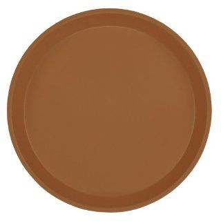 Cambro 1600 508 Fiberglass Camtray Round Bar Tray, Suede Brown Kitchen & Dining
