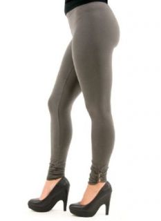 Hard Tail Shirred Button Ankle Leggings