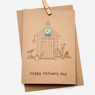 'happy father's day' button box card by the hummingbird card company
