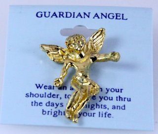 6030103 Guardian Angel Lapel Pin Brooch Tack Pin Christian Religious Jewelry Brooches And Pins Jewelry