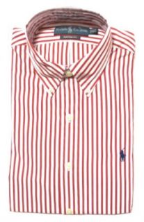 Ralph Lauren Men's Striped Dress Shirt Custom Fit at  Men�s Clothing store