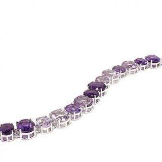 Rarities Fine Jewelry with Carol Brodie 58.5ct Shades of Amethyst 8" Sterling