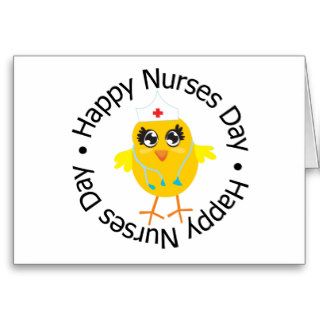 Circular Design Happy Nurses Day Cards