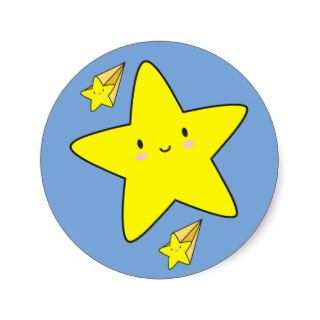 Kawaii Shooting Stars Stickers