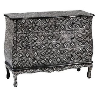 large blackened embossed chest by out there interiors