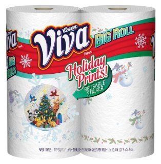 Viva Big Roll Paper Towels, Seasonal Print, 2 Pack Health & Personal Care