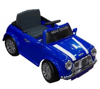 Mini Cooper 6V Battery Operated Ride On Car w/ FM Radio —