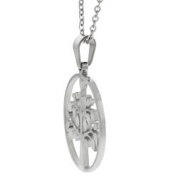 Journee Collection Stainless Steel Tree of Life Necklace Journee Collection Fashion Necklaces
