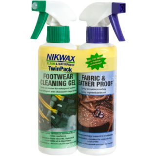 Nikwax Fabric/Leather Proof and Cleaning Gel Duo Pack   300ml