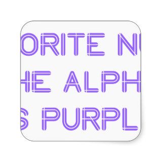 my favorite number so purple.png square stickers