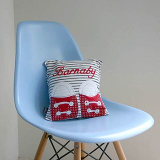 personalised sneaker cushion by lula handmade