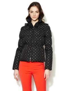 Quilted Polka Dot Down Jacket by Emporio Armani