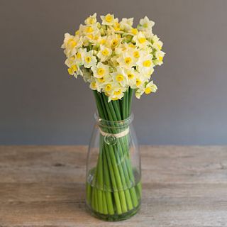 spring narcissus flower posy by the flower studio