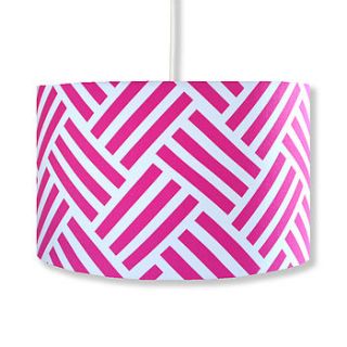 parquet stripe handmade lampshade by hunkydory home