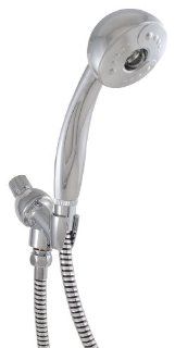 LDR 520 1082CP 1 Function Handheld Shower Kit With 60 Inch Hose, Water Saver, Chrome   Hand Held Showerheads  
