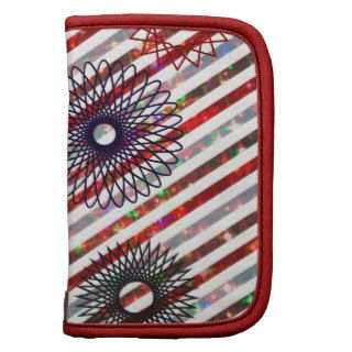 Holiday Stripes and Spirographs Sparkling Pattern Folio Planners