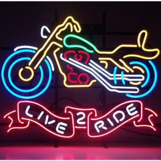 Neonetics Live 2 Ride Motorcycle Neon Sign