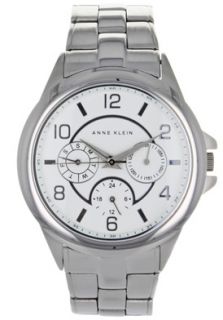 Anne Klein AK 1027WTSV  Watches,Womens White Dial Stainless Steel, Casual Anne Klein Quartz Watches