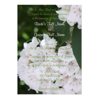 Stunning Mountain Laurel Floral Wedding Invitation