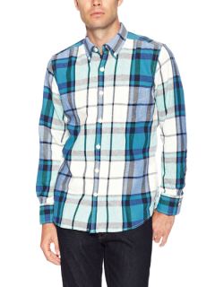 Flannel Plaid Sport Shirt by J. Lindeberg