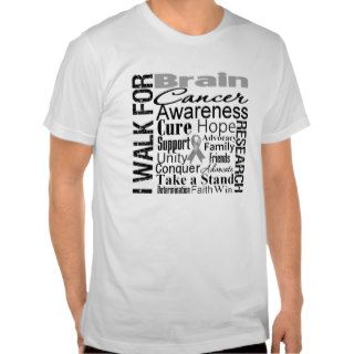 Brain Cancer Awareness Walk Tee Shirt