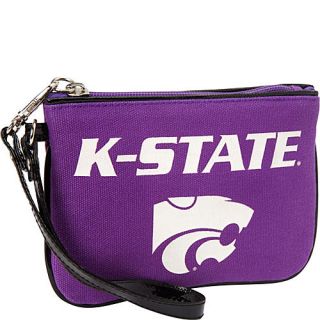 Ashley M Kansas State University Willie the Wildcat Canvas Wristlet with Patent Leather Trim